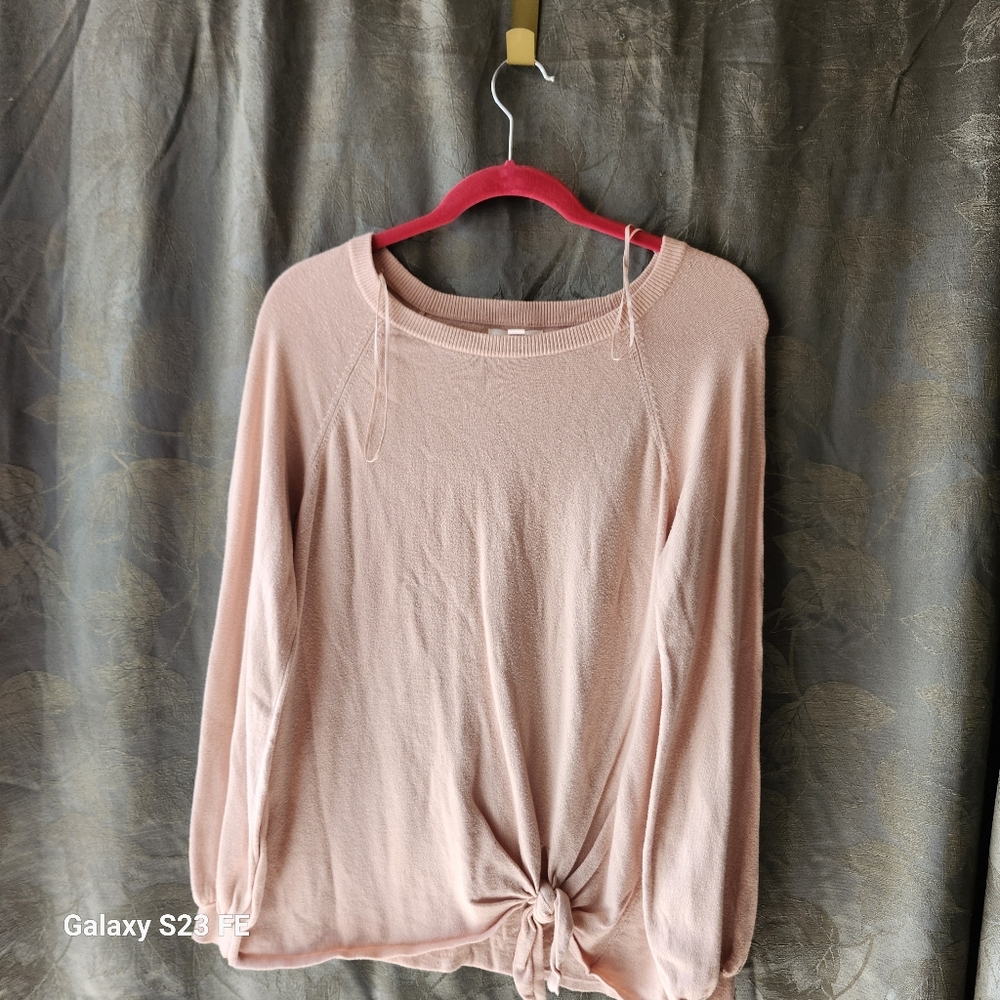 LC Lauren Conrad Blush Long Sleeve Top